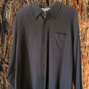 Classic Black Men's Dress Shirt